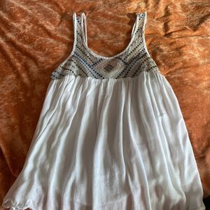 white tank top